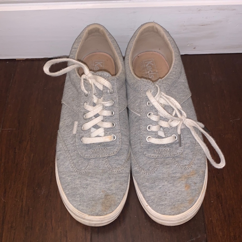 Keds Grey Lace Up Low Shoes Dream Memory Foam Women’s 6